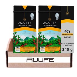 Matiz Colombian Coffee medium (Pck of 2) Matiz Cafe Colombiano Balanceado roasted and ground coffee Matiz Balanceado