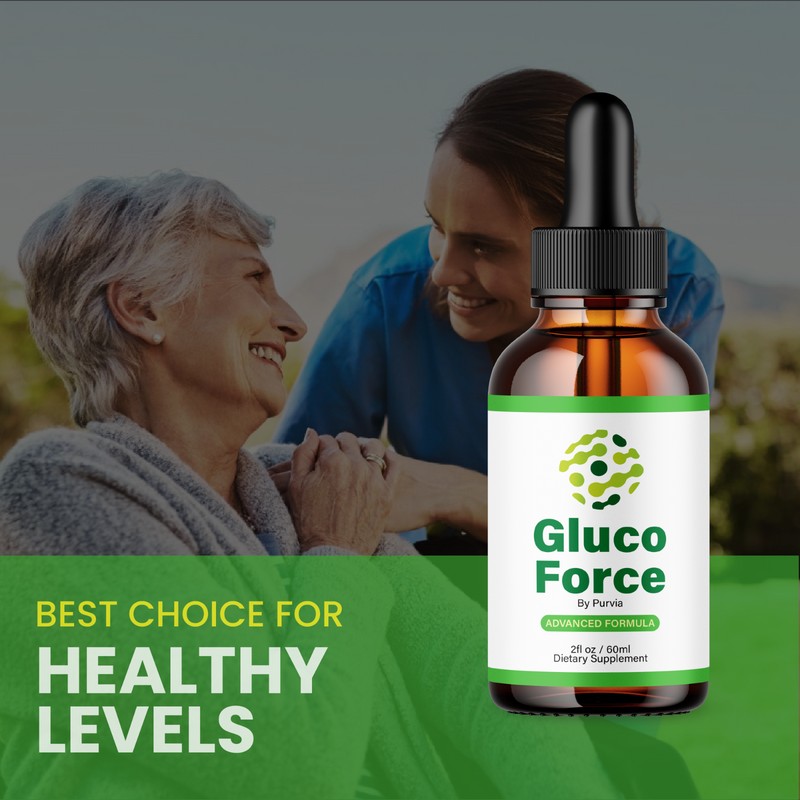 Purvia Gluco Force Liquid Drops Extra Strength Formula Supplement for