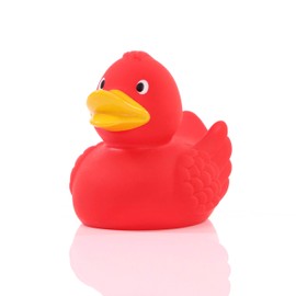 Schnabels Bath Duck Wings - Gift for Birth Birthday Name Day Children Baby Girlfriend Girl Boy - Funny Original Lucky Charm - Toy Squeaky Duck Decorative Bathtub (Red)