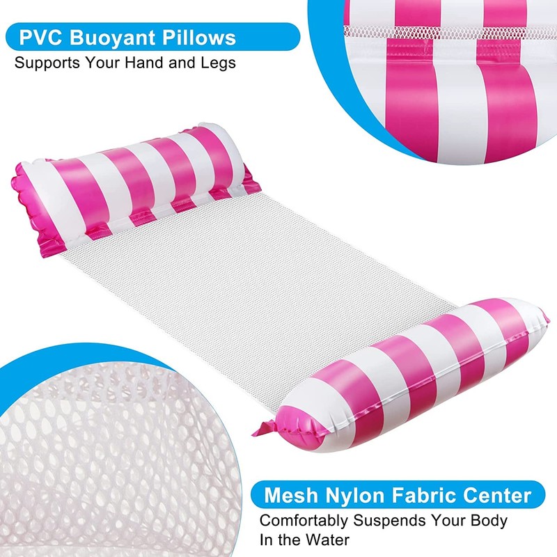 Lunriwis Pool Float Water Hammock 2 Pack Inflatable Swimming Pool