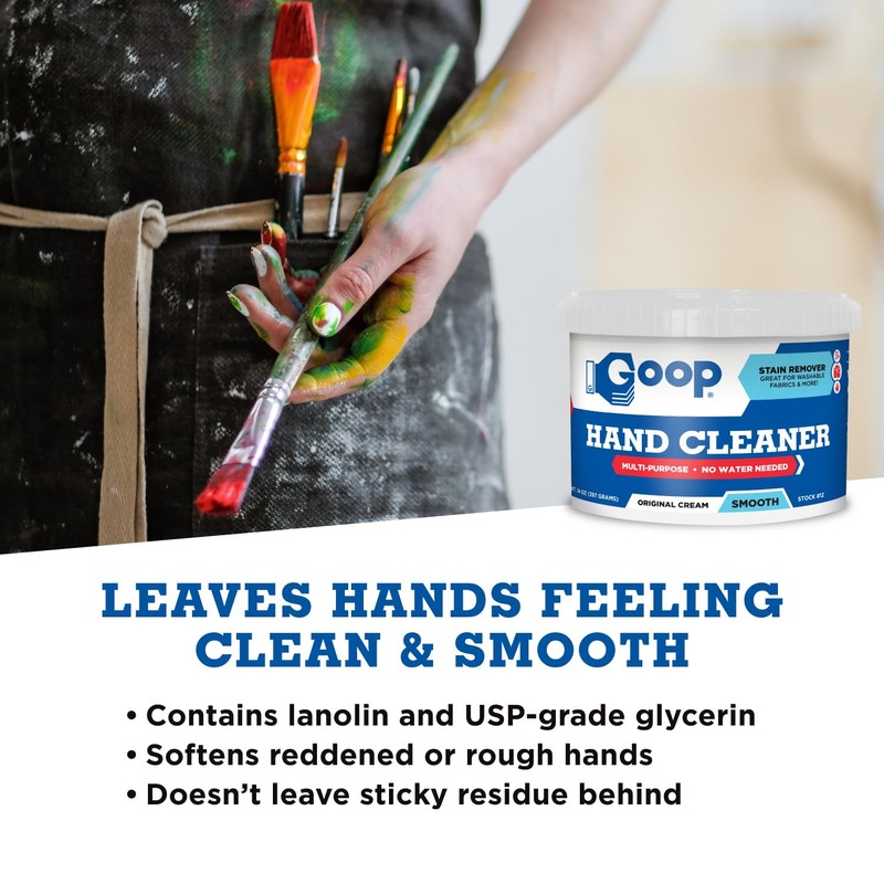 GOOP Original Multi-Purpose Waterless Hand Cleaner and Stain Remover -