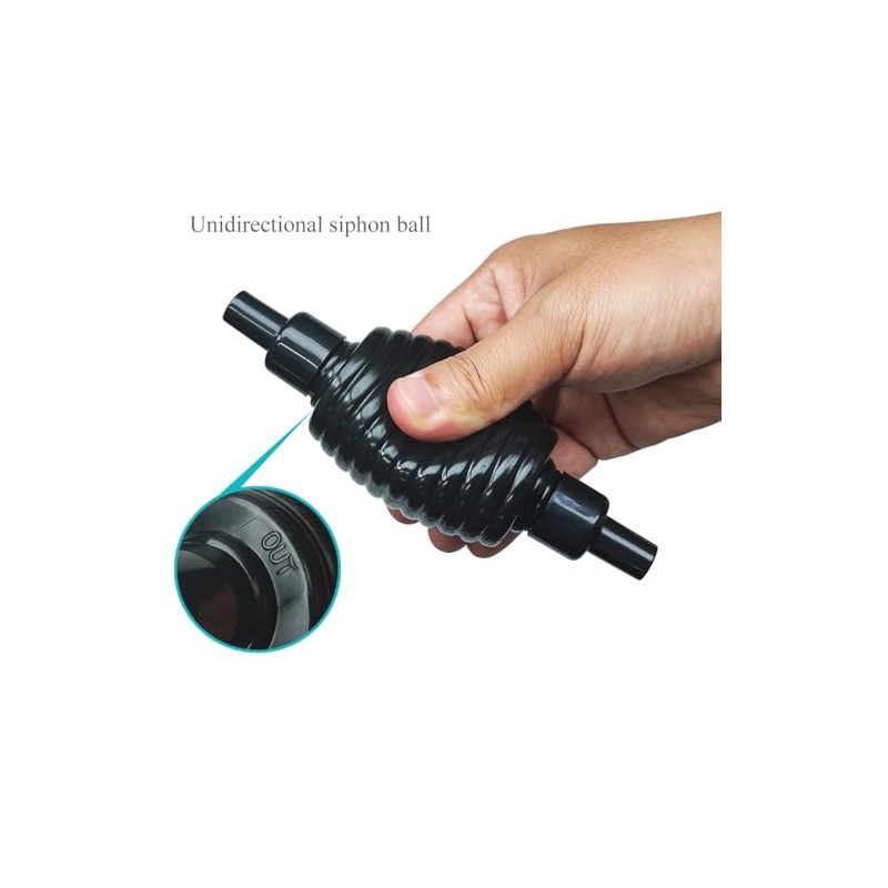 Laifoo 5ft-S Aquarium Siphon Vacuum Cleaner for Fish Tank Cleaning