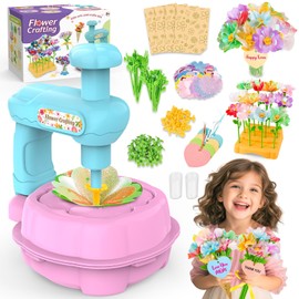 Wwzzey Fabric Flower Bouquets Toys - Arts and Crafts for Kids Ages 4-8 8-12, Kids Crafts DIY Kit with Blessing Cards, Birthday Christmas Gifts for 4 5 6 7 8+ Year Old Girls Boys