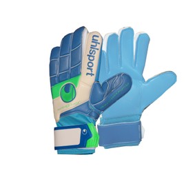 Uhlsport Fangmaschine Soft Blue Adult Goalkeeper Gloves White Rein Weiss/pazifik/Sky Size:6.5