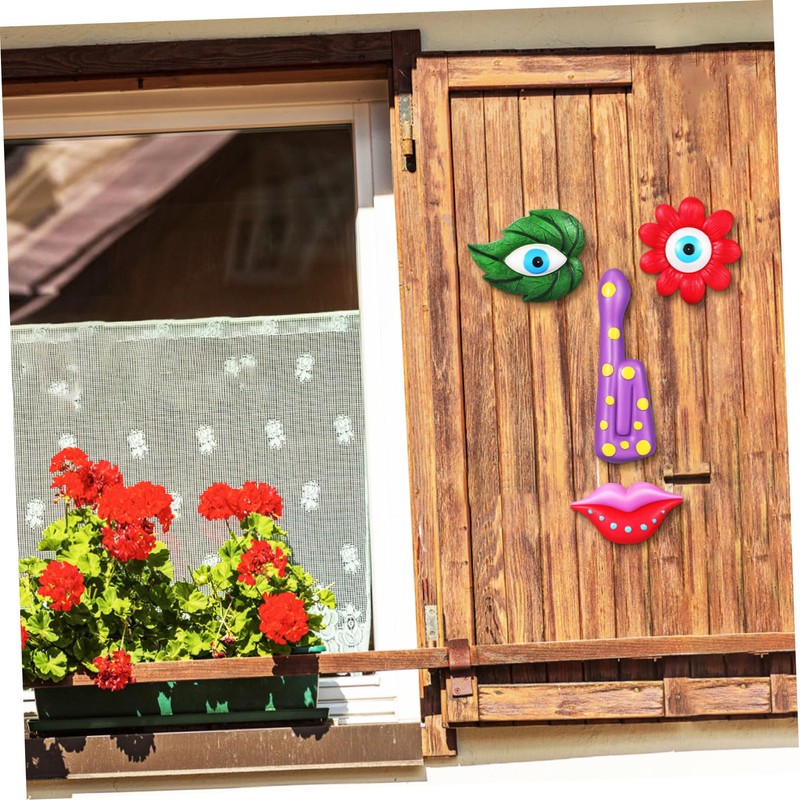 Ipetboom 1 Set Funny Tree Face Sculpture Intricate Outdoor Tree