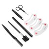 8pcs / set Eyebrow Razor Eyebrow Trimmer Shaver Comb Clip