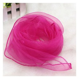 Rockreyoa Pack of 10 60 x 60 cm Juggling Cloths, Colourful Dance Cloths, Chiffon Cloths, Silk Scarves for Dancing, Juggling, Sensory, Dance Cloths, Activity Accessories, Nursery Children's Show,