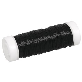 Rayher Filo Metallico per Bigiotteria, Nero, 0,30 Mm Ø, Rotolo 50 M, 2405501