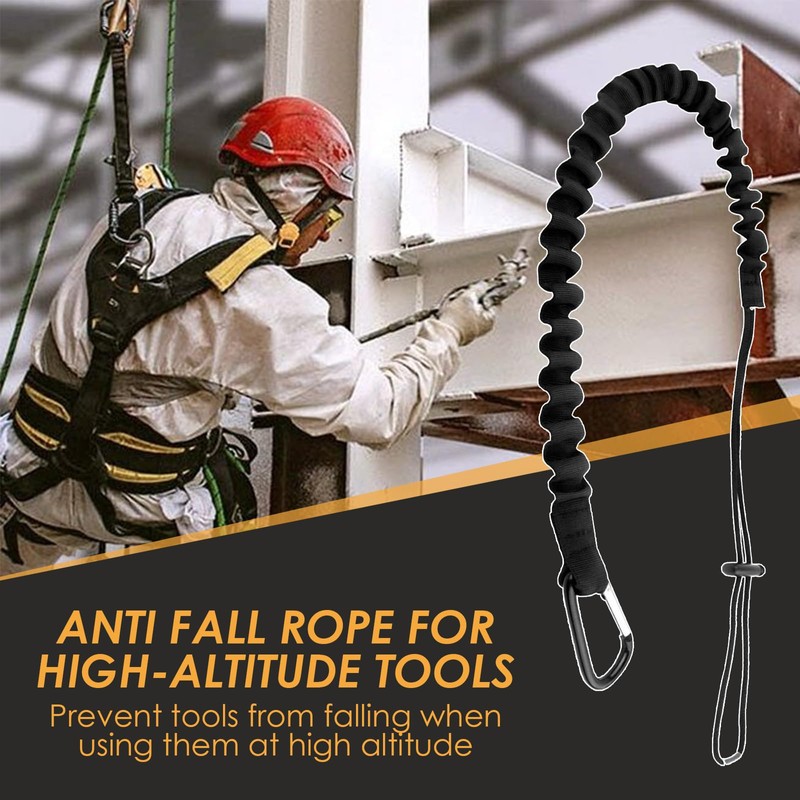 Tool Lanyard with Heavy Duty Carabiner and Adjustable Loop End