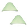 Pack of 2 - Empire Cotton Coolie Lamp Shades for