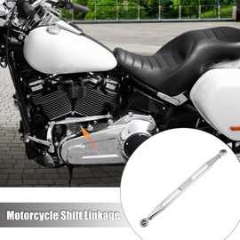 X AUTOHAUX Motorcycle gear linkage, 2 hole lever, gear linkage, silver tone