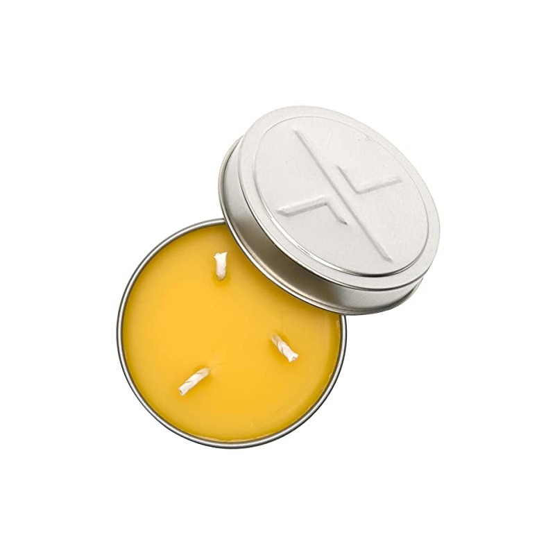 EXOTAC - candleTIN Small Hot Burn Beeswax Wax Candle for