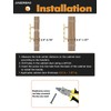JIASENBAO Brushed Gold Cabinet Pulls 3" Hole Center 20 Pack