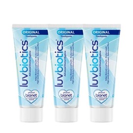 Luv Biotics Original Toothpaste with Probiotics, Xylitol & Aloe Vera - 3 x 75ml