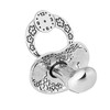 fish Children's Christening Gift Dummy Real Silver Clear Ecological Packaging