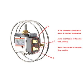 AC 220V 6A 3 Pin Freezer Refrigerator Thermostat WDF-18