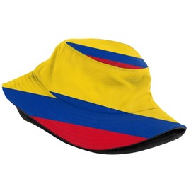 Columbia Flag Bucket Hat Packable Fashion Sun Cap Outdoor Flag Fisherman Hat for Women Men Boys Girls