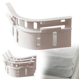 KoolShiro 4 PCS Bed Sheet Holders with Lock Strips, Non-Slip Mattress Sheet Clips, Secure Fitted Sheet Fasteners, Heavy Duty Corner Straps for All Mattress Sizes, Maintains Tight & Neat Bedding