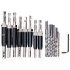 17pcs Hinge Drills Set Self Centering Door Drill Bit Kit