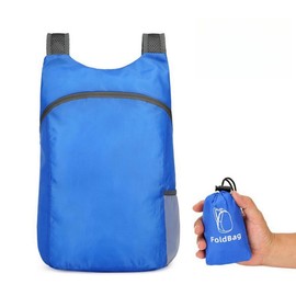 15L Ultralight Foldable Backpack, Small Lightweight Packable Hiking Rucksack, Water Resistant Light Travel Daypack for Unisex, Large Capacity Folding Day Bag for Outdoor Camping Walking Cycling