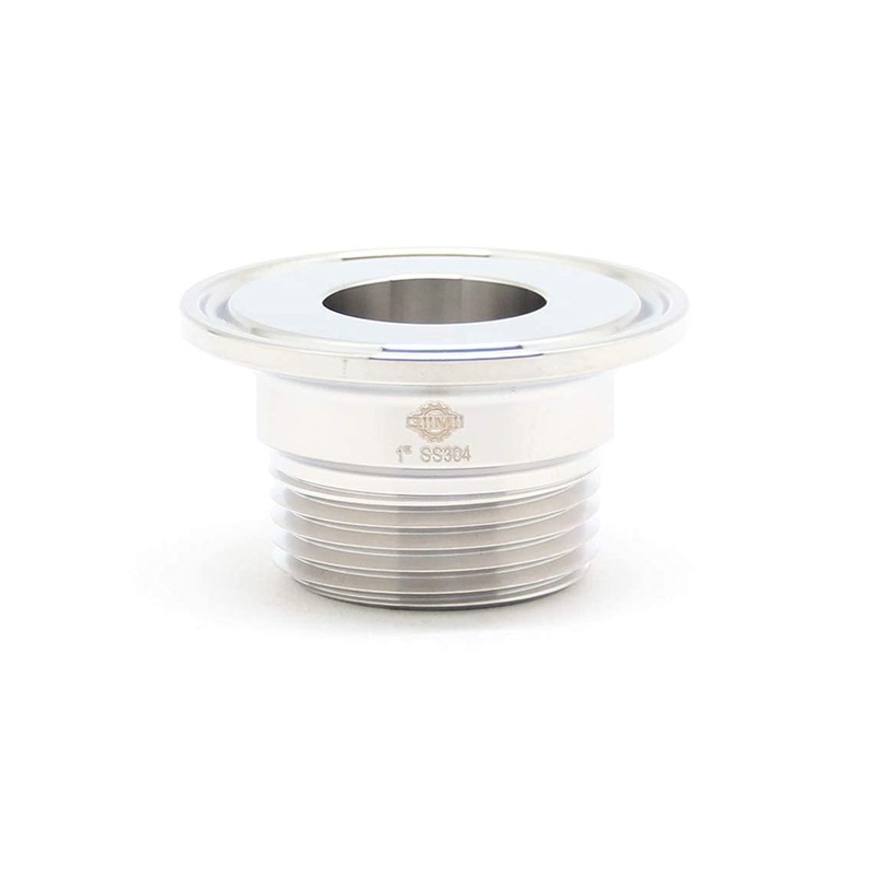 QiiMii 1.5" Tri Clamp Tri Clover Fittings to NPT 1"