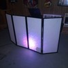 ECOTRIC Portable DJ Facade Booth Foldable Cover Screen with White/Black