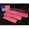 Hansen 6 Pc Socket Tray Metric SAE Tool Rack Holders