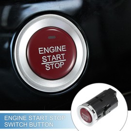 A ABSOPRO Engine Starter Switch No. 35881T5HH41 Engine Start Stop Switch Button for Honda Fit 2015 2016 2017 2018 Silver Tone