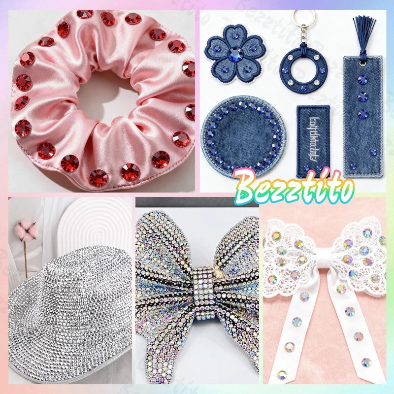15000Pcs Colorful Flatback Hotfix Rhinestones for Bedazzling, Hotfix Gems
