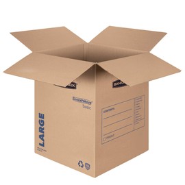 Bankers Box Large Moving Box 7 Pack, Pre-Printed for Labeling, 18-in x 18-in x 24-in (7714002)