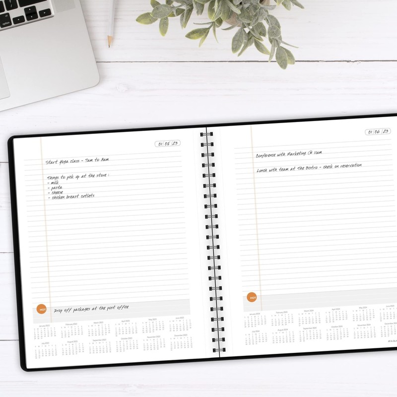 2019, Planning Notebook by AT-A-GLANCE, Undated, 8-1/2" x 11", Large,