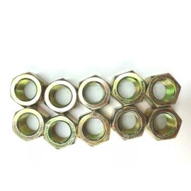Unbranded 5/8-18  Hex Nut Grade 8 Yellow Zinc Plated --  10 PCS --  NEW