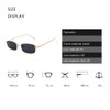 Bmeigo Women's Sunglasses Vintage Retro Rectangular Metal Frame Glasses Unisex