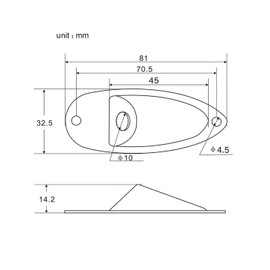 Boquilla de salida de guitarra con carga estilo barco de 1/4 pulgadas para guitarra eléctrica Fender Strat Stratocaster, cromo (paquete de 2)