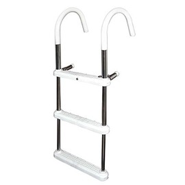 JIF Marine SS Gunwale Ladder, 5-Step, 11" Hook, 60"