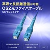 Sanwa Supply HKB-AM1SCSC1-05 Armored 1-Core Fiber Optic Cable (Single Mode,