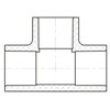 Lesso America 401 Series PVC Pipe Fitting - Tee -