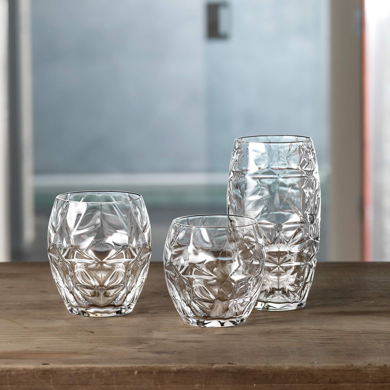 Bormioli Rocco Oriente Cooler Glass, Set of 6, 16 oz,