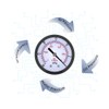 Medidor de presión de vacío con mini dial de 50