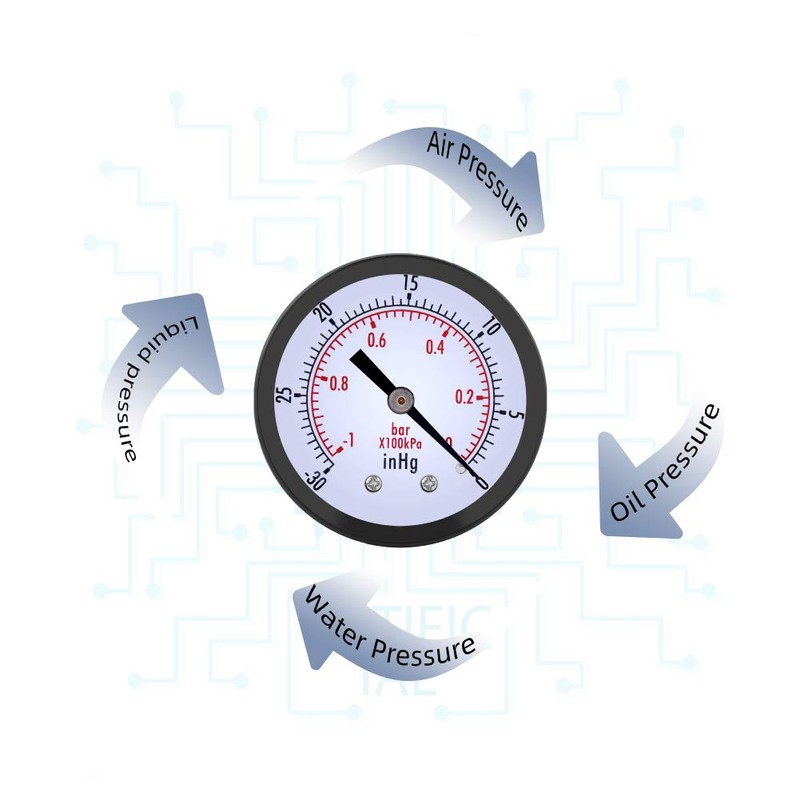 Medidor de presión de vacío con mini dial de 50