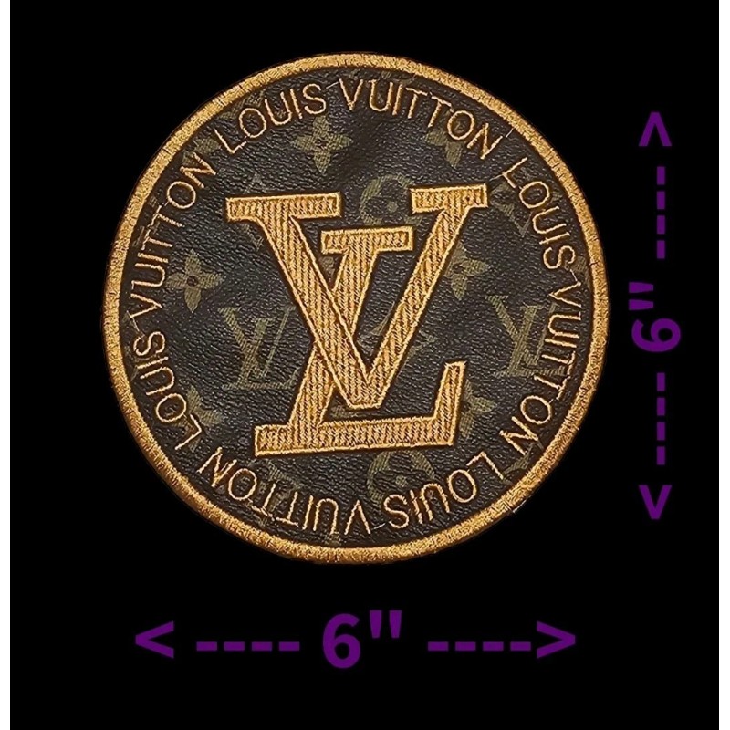 Handmade Circle Canvas Patch ~ 6" Diameter