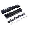 Mxeol Boat Top Fittings Hardware Combo Black Nylon Bimini Caps