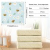 Mnsruu Cute Bee Daisy Floral 6 Pack Dish Towels, Kitchen