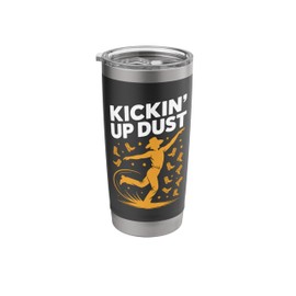 Kickin' Up Dust Line Dancing Cowboy Boot Style Stainless Steel Insulated Tumbler