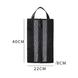 2 Pack Shoe Bags for Travel, THJOPOKEEL Sneaker Bags, TPU+Mesh Material Waterproof Travel Shoe Bags with Zipper for Packing, Golf Shoe Dust Bags for Man and Women