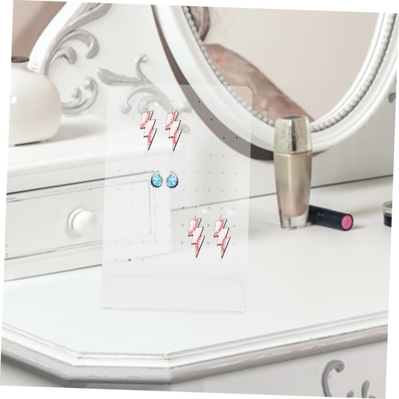 Hohopeti Jewelry Organizer Displays 120 Hole Earring Rack Acrylic Earring