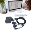 USB KVM Switch 2 Ports Wired HD Multimedia Interface KVM
