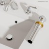 Phiestina Pop Up Drain for Bathroom Sink with Overflow, Stainless