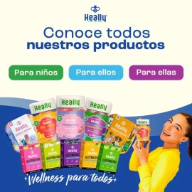 HEALLY KIDS  Gomitas Para Dormir Niños  Con Magnesio L-Teanina Manzanilla y Lavanda  Sin Melatonina  72 Gomitas Sin Azúcar  Origen Natural y Veganas  