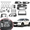 YAMUDA Compatible with Decorative Interior Protection Carbon Fiber Sticker for
